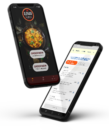 Azaad Takeaway App mockup